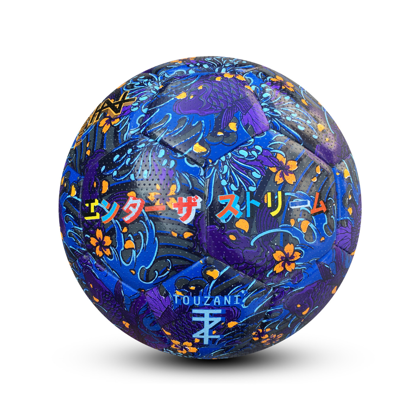 Touzani Koi Street Football Size 5 Purple Blue Yellow