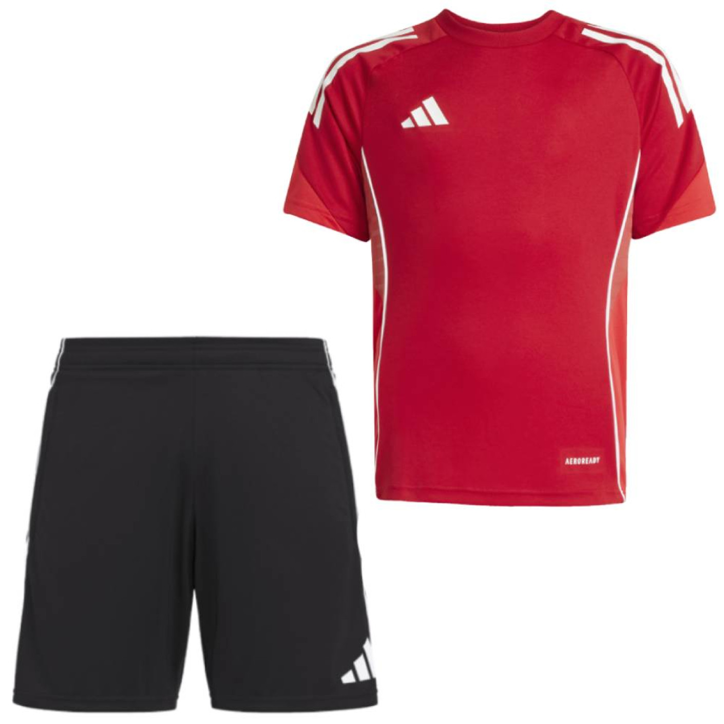 adidas Tiro 25 Competition Trainingsset Kids Rood Zwart Wit