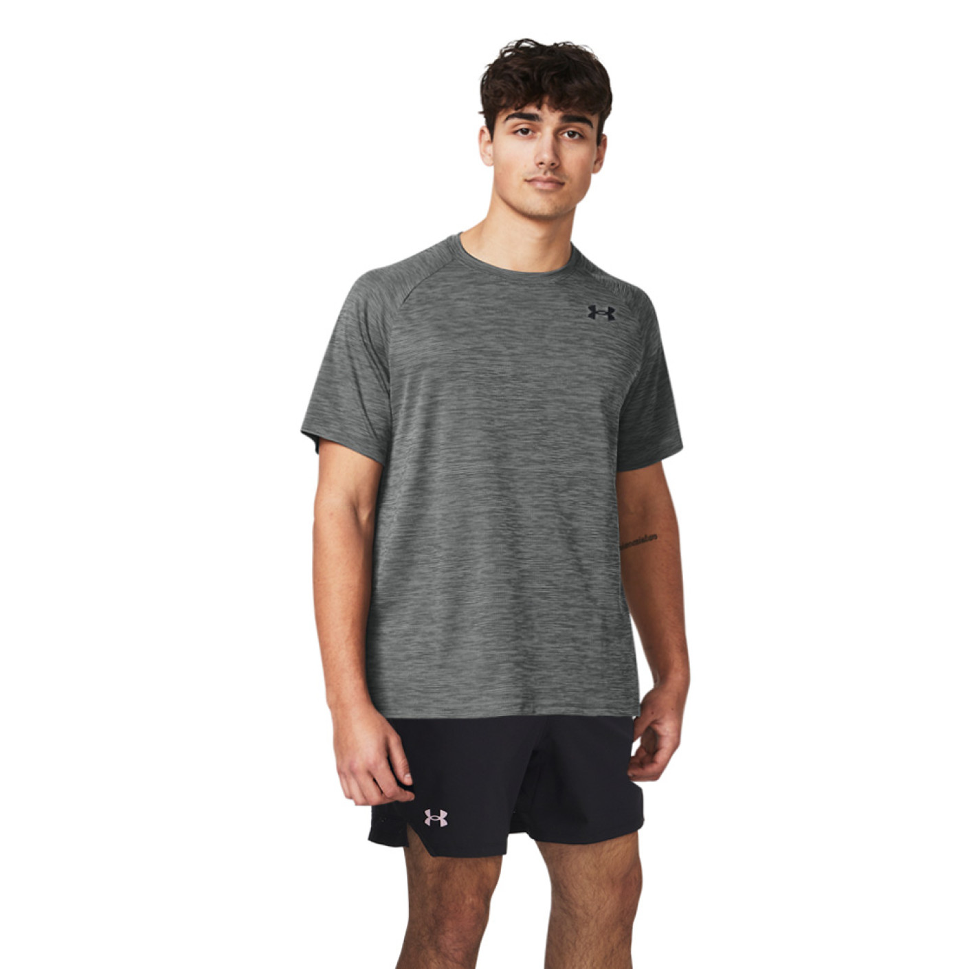 Under Armour Tech Textured Vanish Woven Training Set Grey Black White