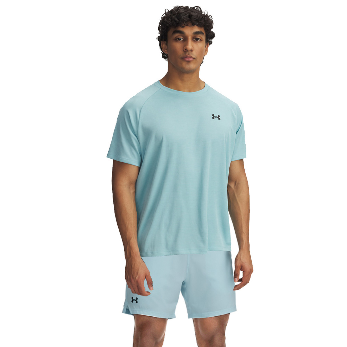 Under Armour Tech Textured Vanish Woven Trainingsset Lichtblauw Zwart