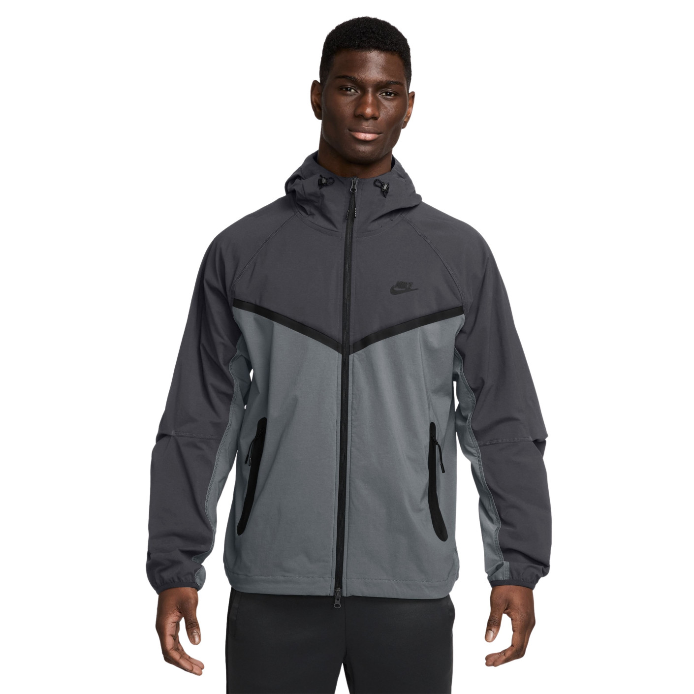 nike grey track top