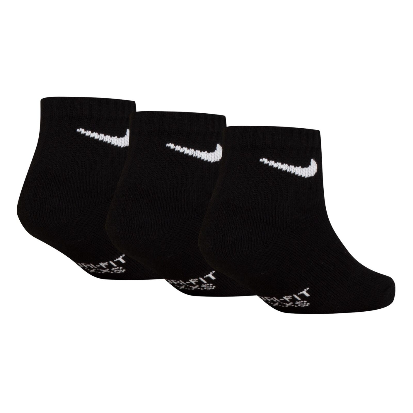 nike dri fit quarter socks black