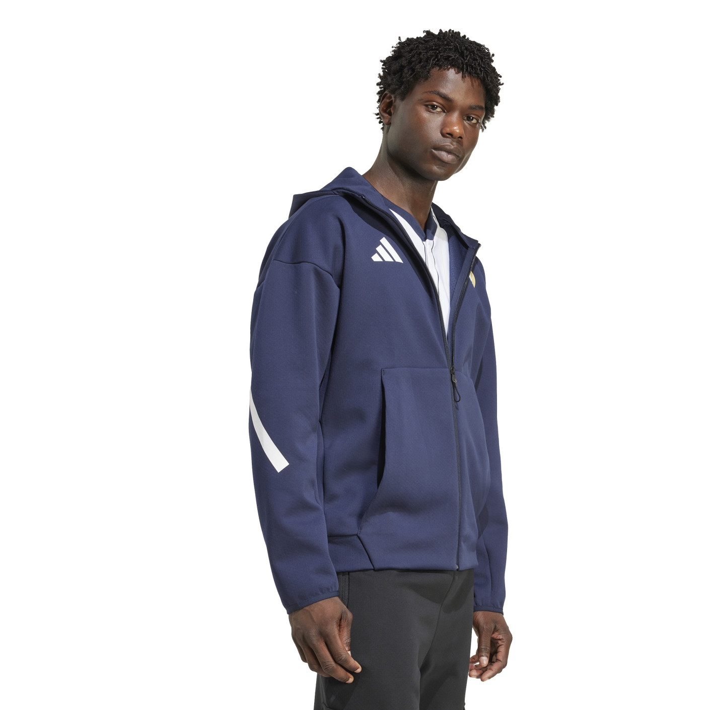 トップス adidas Real Madrid anthem track jacket adidas Real Madrid Anthem Training Jacket 2025-2026 Dark Blue