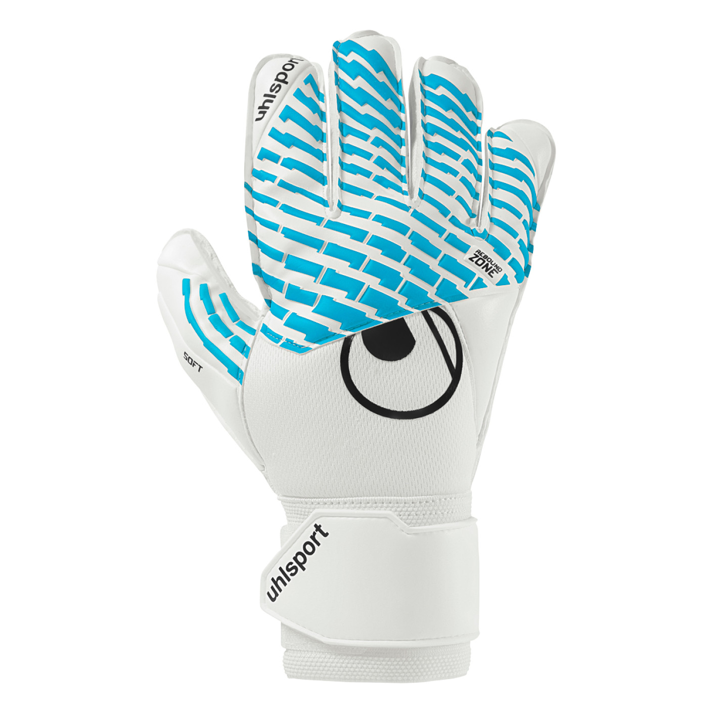 Uhlsport FM Cybertec Soft Pro Keepershandschoenen Wit Felblauw Zwart