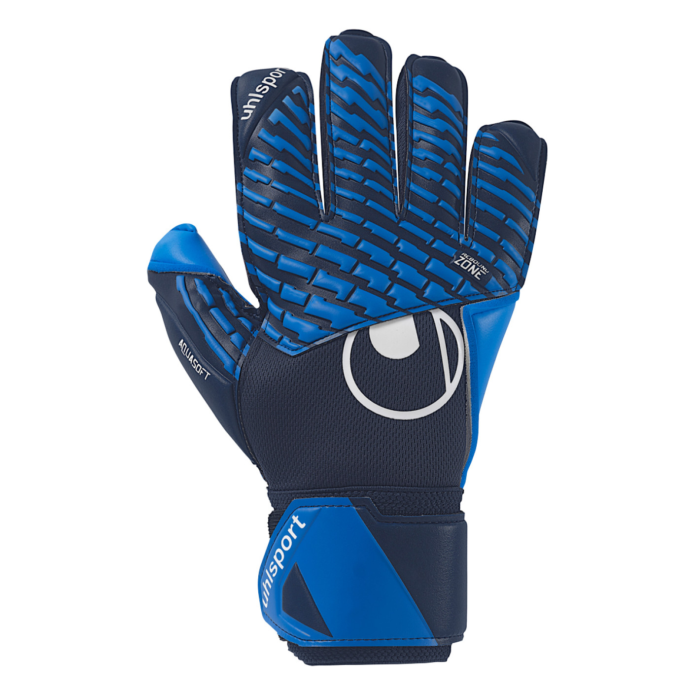Uhlsport FM Aquasoft Keepershandschoenen Donkerblauw Blauw Wit