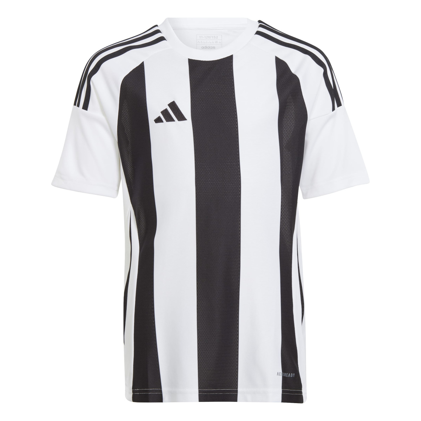 adidas Striped 24 Voetbalshirt Kids Wit Zwart