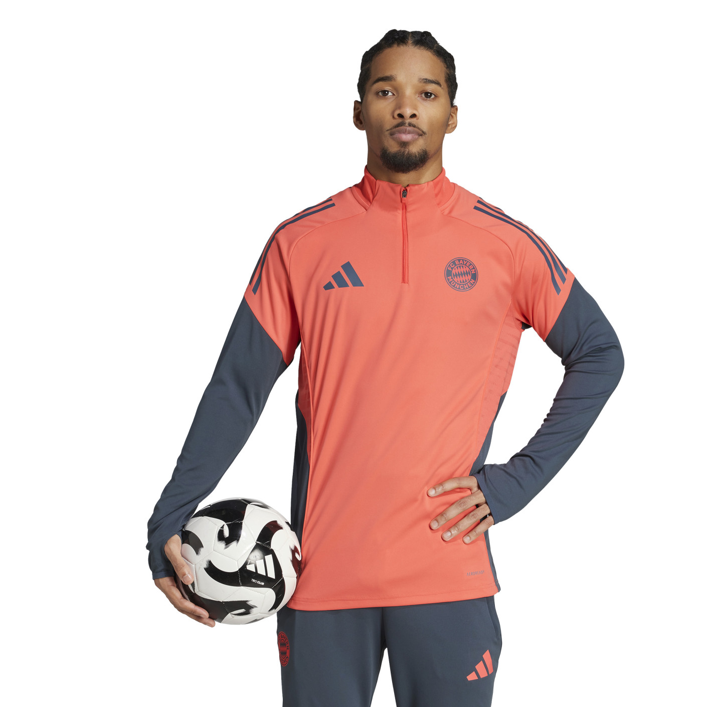 adidas Bayern Munich Training sweater 1/4-Zip 2025-2026 Orange