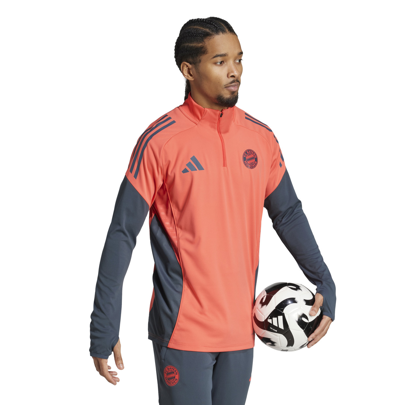 adidas Bayern Munich Training sweater 1/4-Zip 2025-2026 Orange