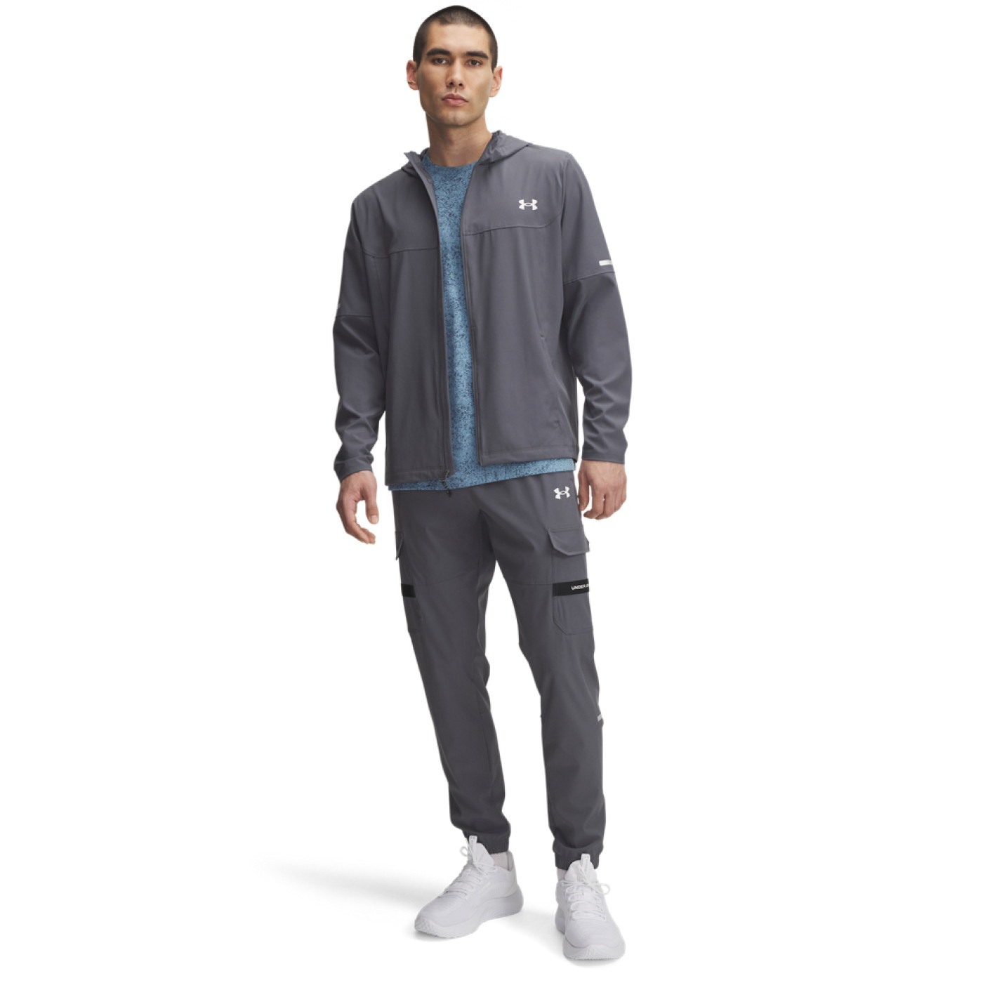 Under Armour Tech Utility Woven Trainingspak Full-Zip Grijs Zilver