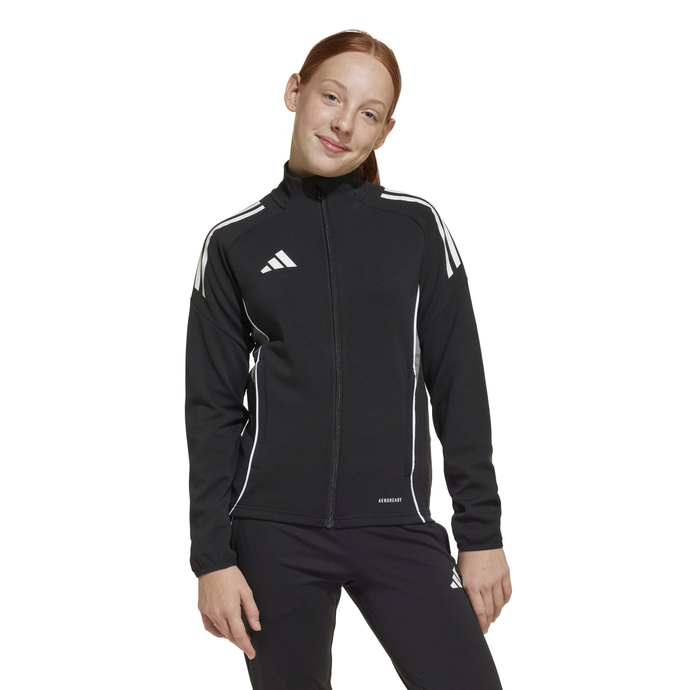 adidas Tiro 25 Competition Training Jacket Kids Black Grey White