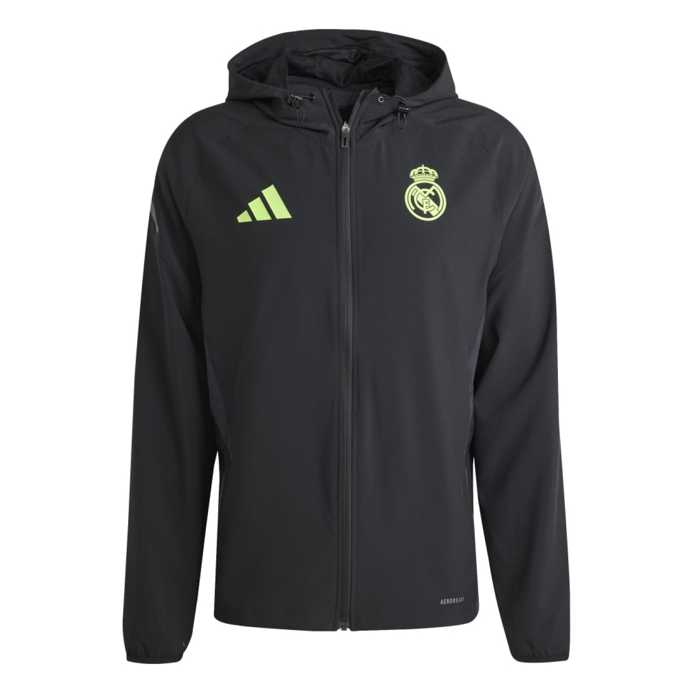 adidas Real Madrid Vis Tech Vest Zwart Lichtgroen - Voetbalshop.nl