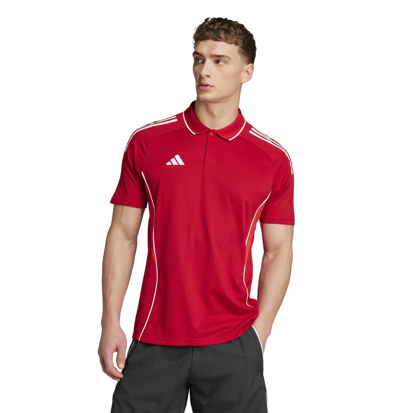adidas Tiro 25 Competition Polo Rood Lichtrood