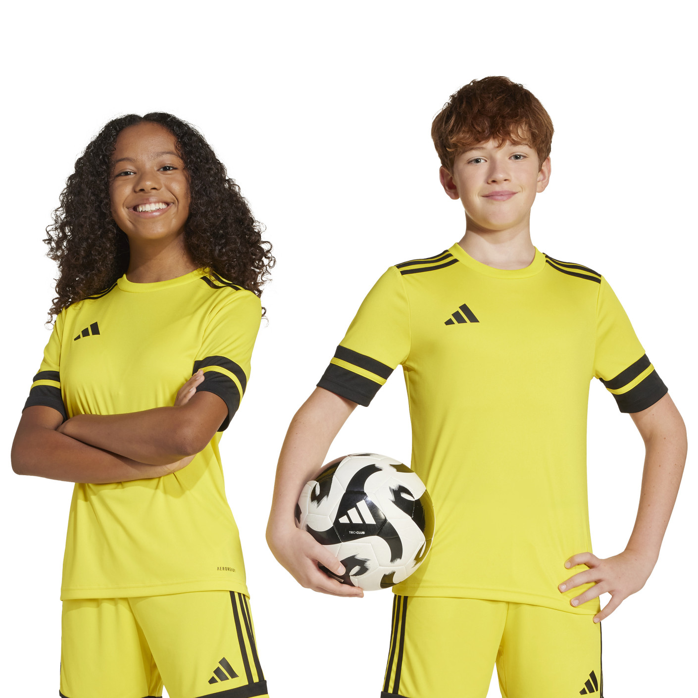 adidas Squadra 25 Voetbalshirt Kids Geel Zwart