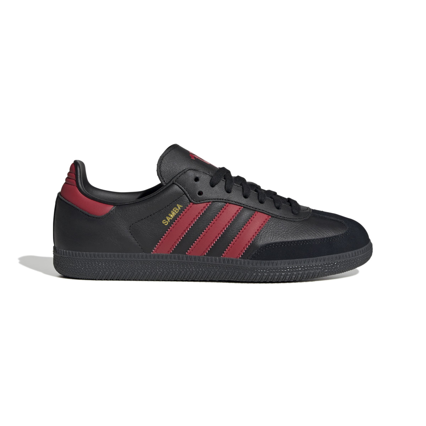 adidas Samba Manchester United Sneakers Zwart Rood Goud