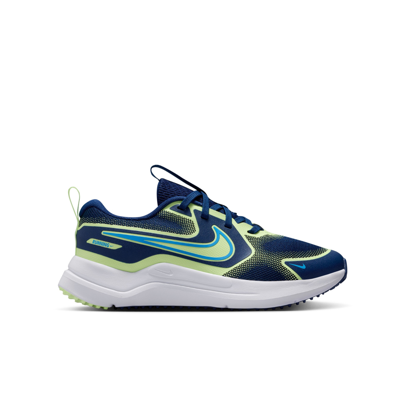 Nike Cosmic Runner Running Shoes Kids Dark Blue Green White