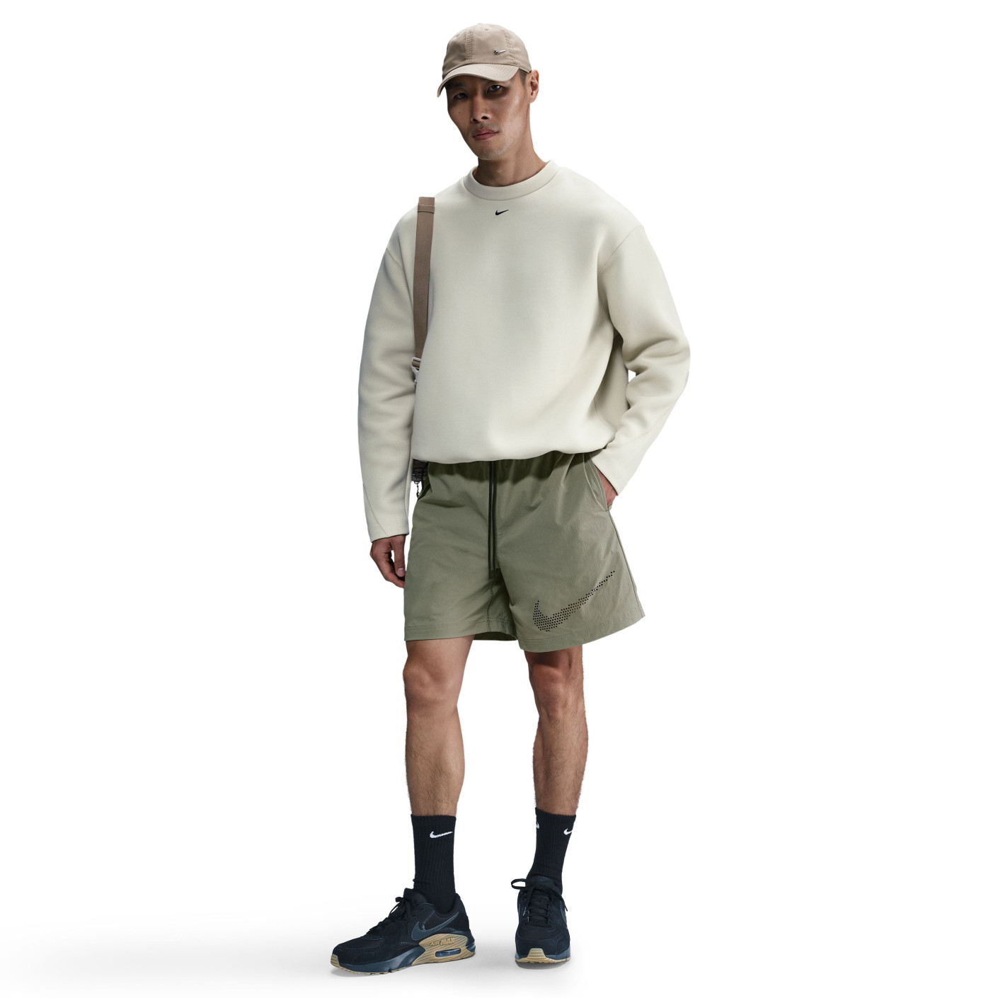 Nike Tech Sportswear Woven Short Grey Green Black