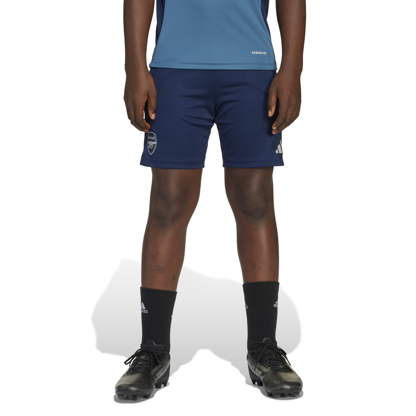 adidas Arsenal Trainingsbroekje 2025-2026 Kids Donkerblauw Blauw Wit