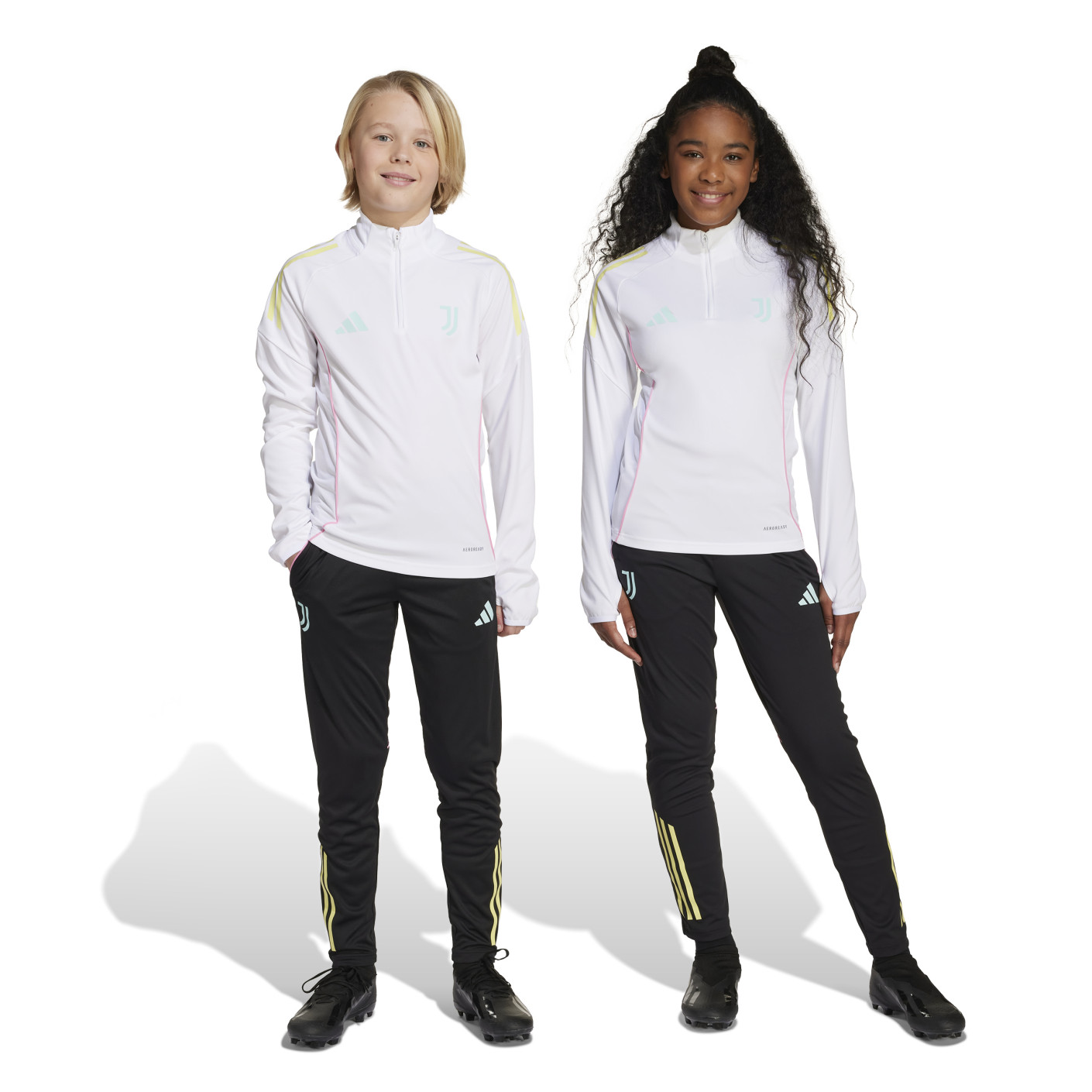 adidas Juventus Trainingspak 1/4-Zip 2025-2026 Kids Wit Zwart