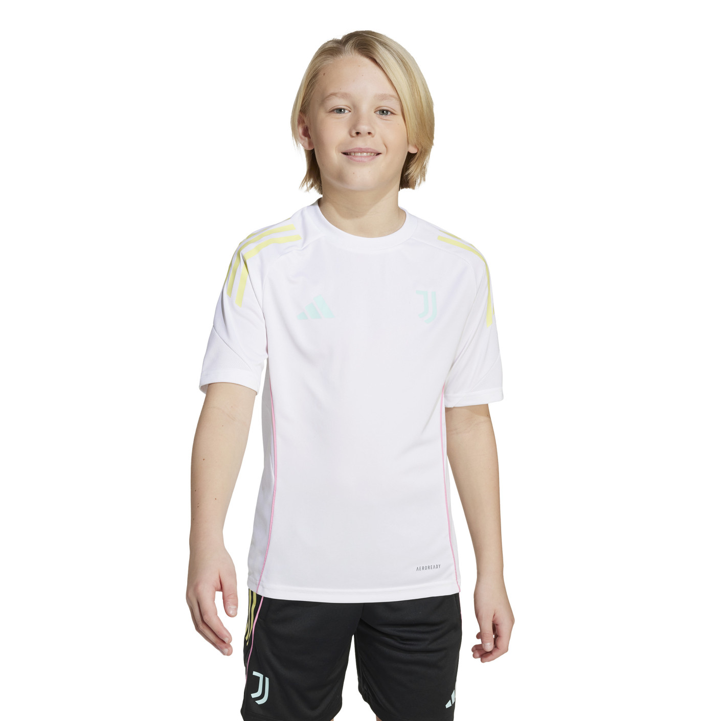 adidas Juventus Training Shirt 2025-2026 Kids White