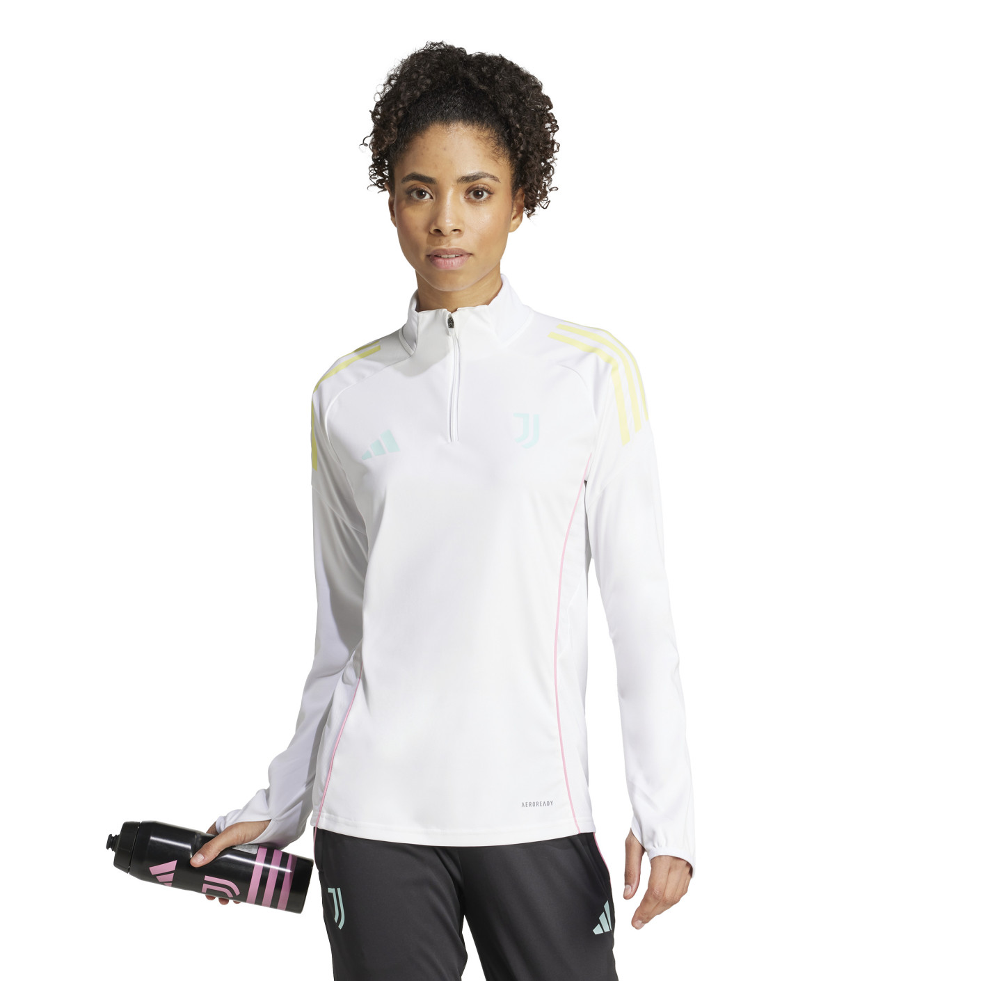 adidas Juventus Trainingstrui 1/4-Zip 2025-2026 Dames Wit