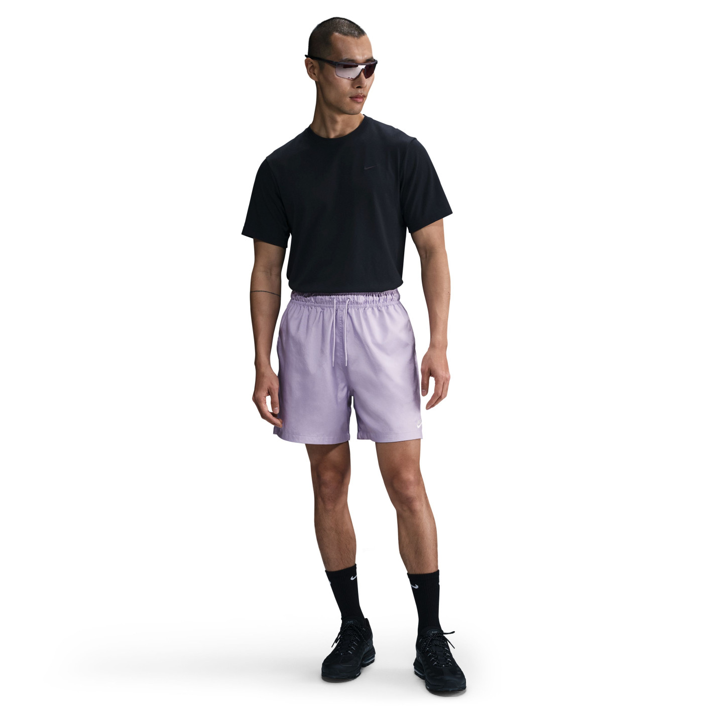 nike purple football shorts