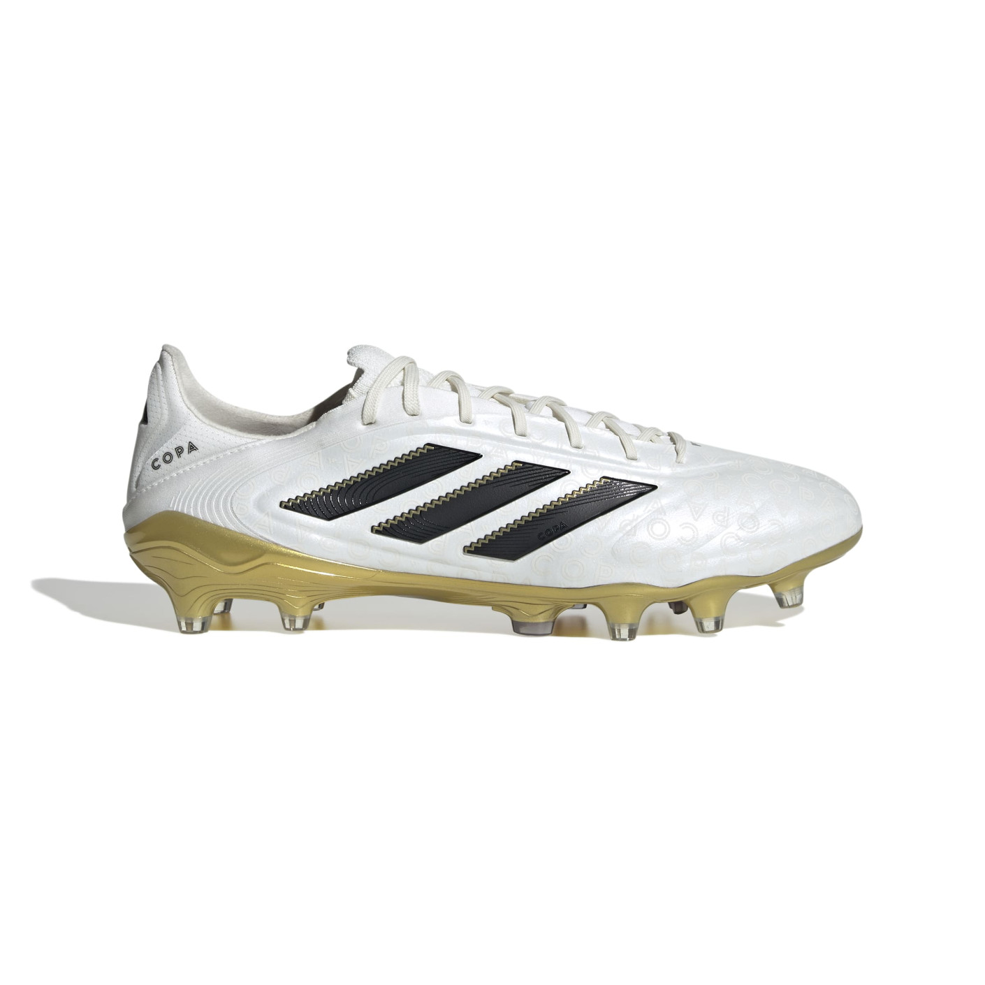 adidas Copa Pure III Elite Gras Football Boots (FG) White Black Gold