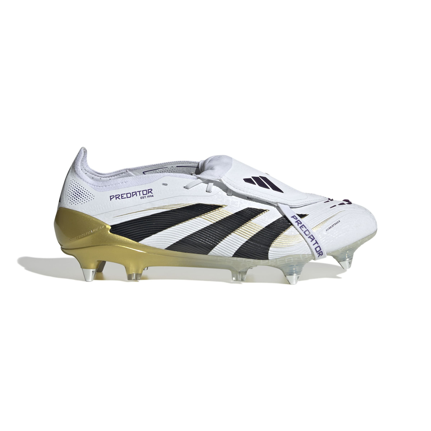 adidas Predator Elite FT Iron Nop Football Boots (SG) White Black Gold