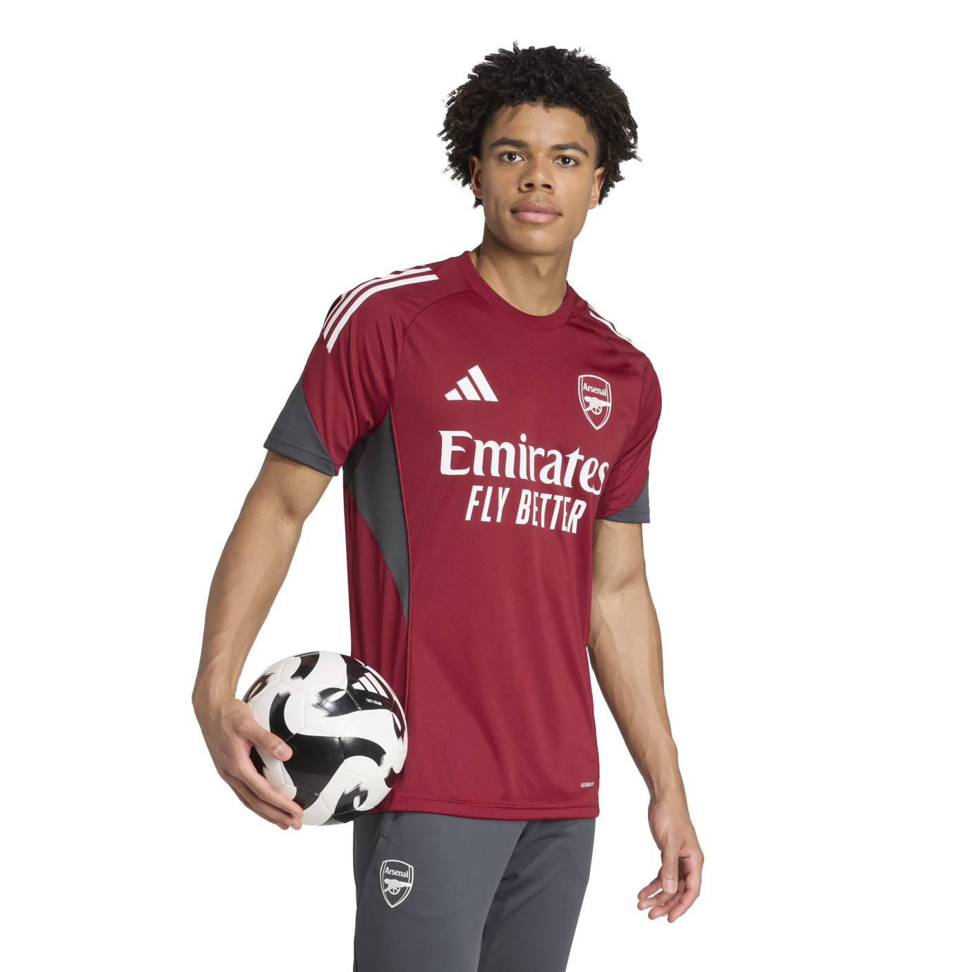 adidas Arsenal European Training Shirt 2025-2026 Red White Grey