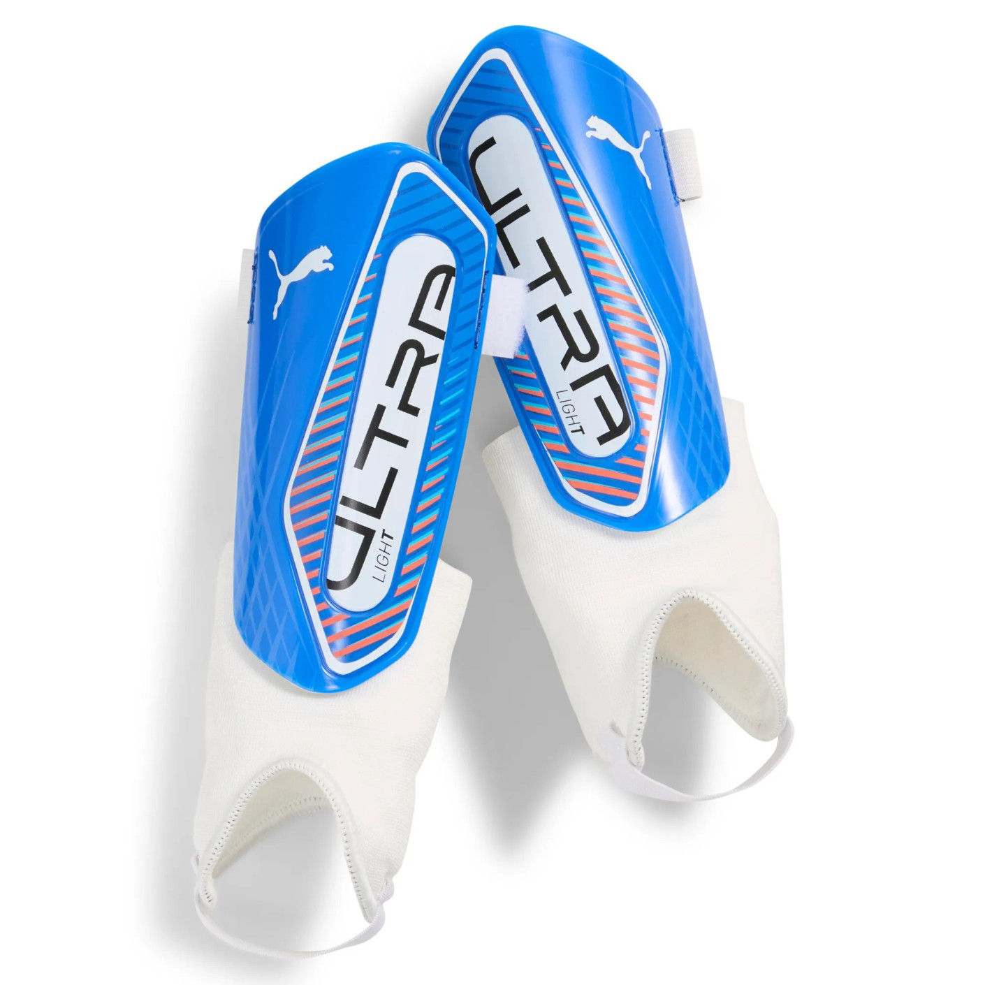 PUMA Ultra Light Ankle Scheenbeschermers Blauw Wit Felrood