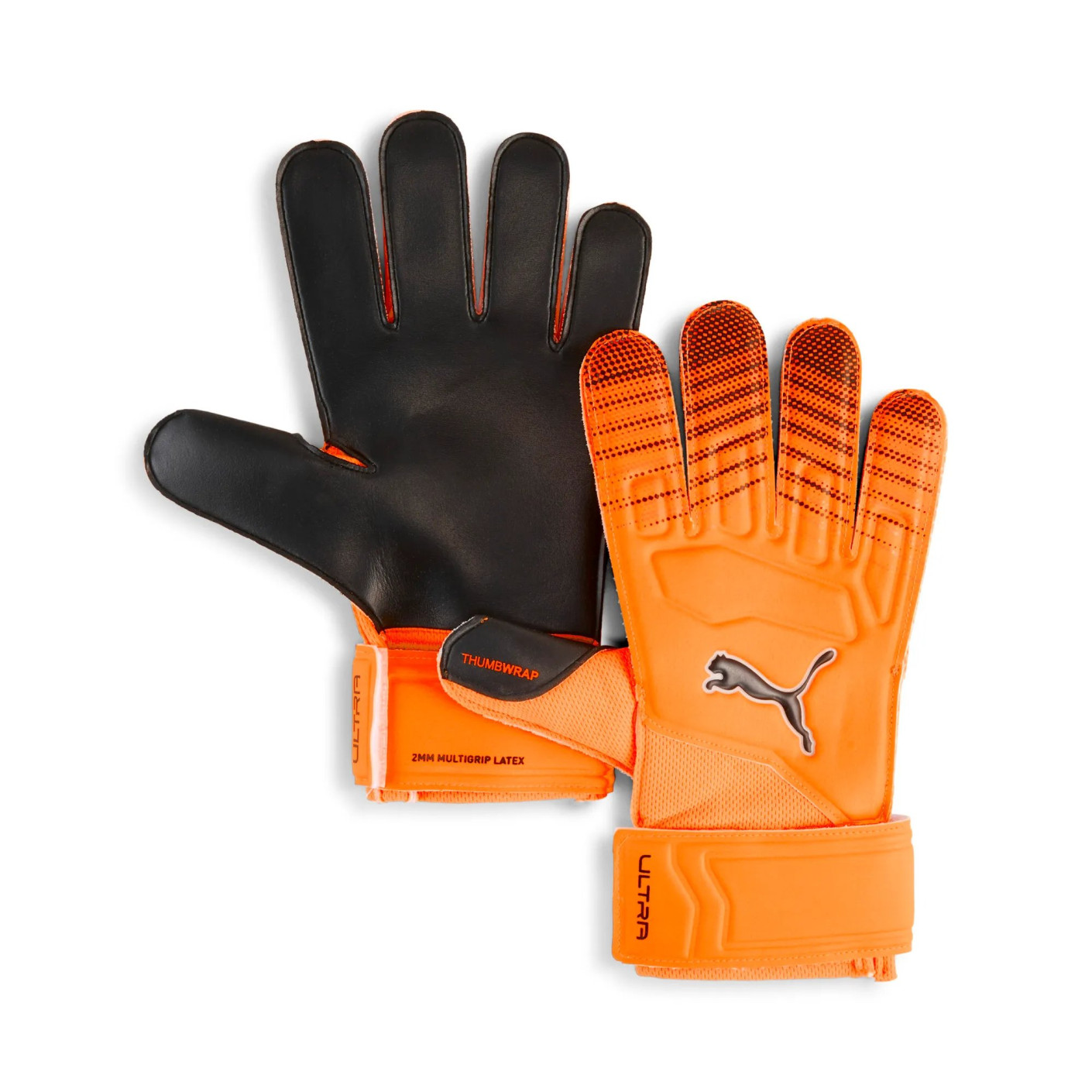 PUMA Ultra Play RC Goalkeeper Gloves Orange Silver Black