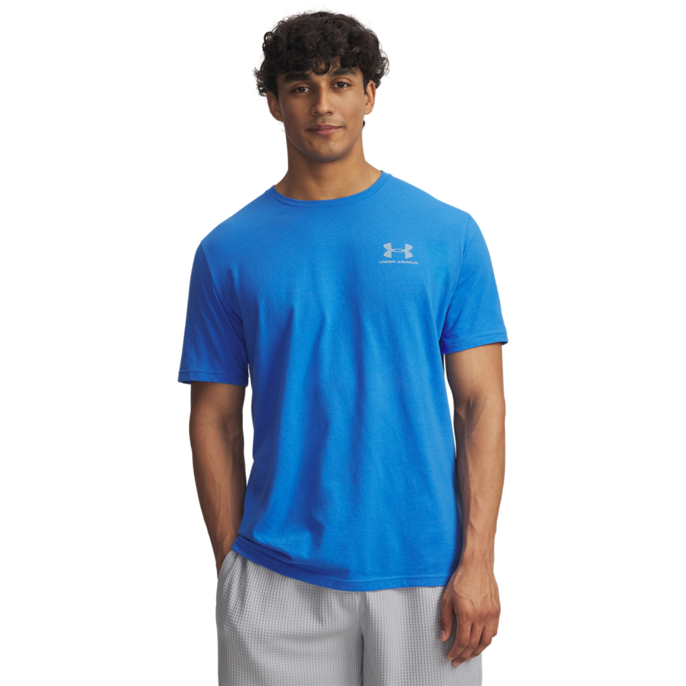 Under Armour Left Chest Logo T-Shirt Blue White