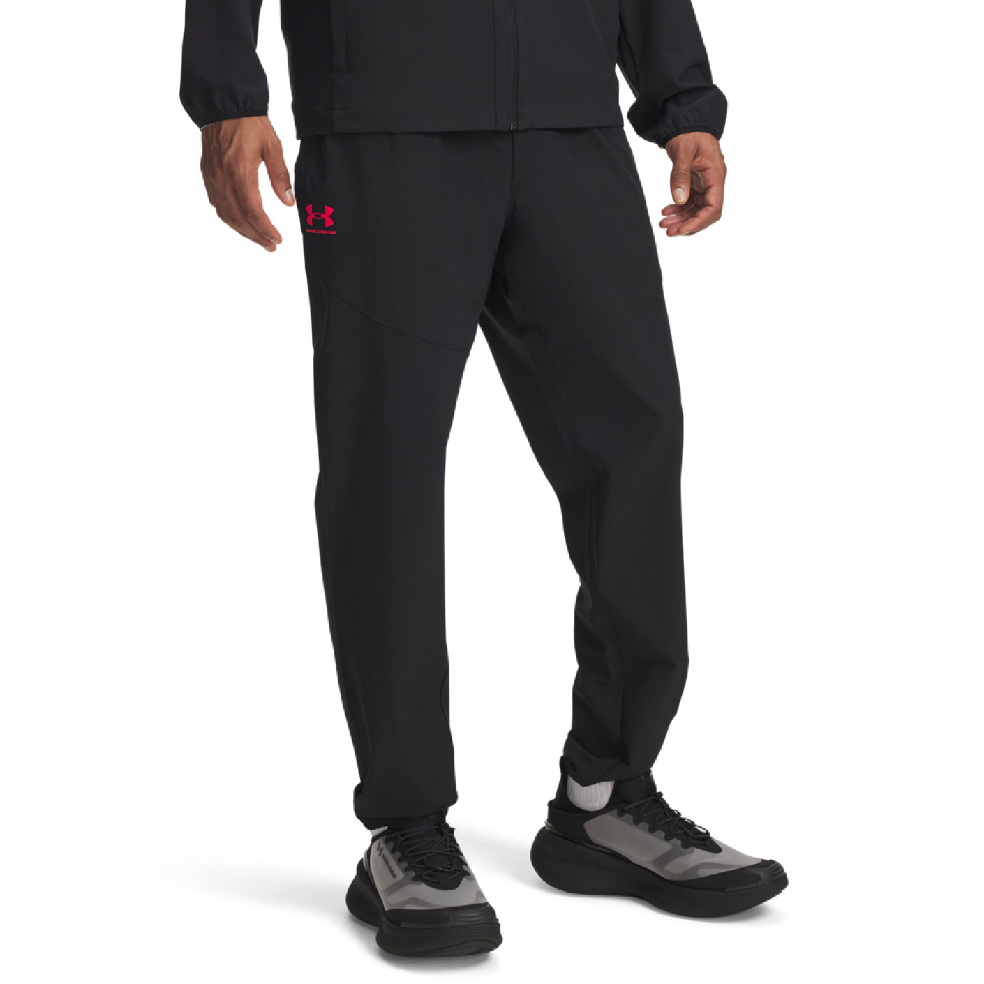 Under Armour Vibe Woven Trainingsbroek Zwart Rood