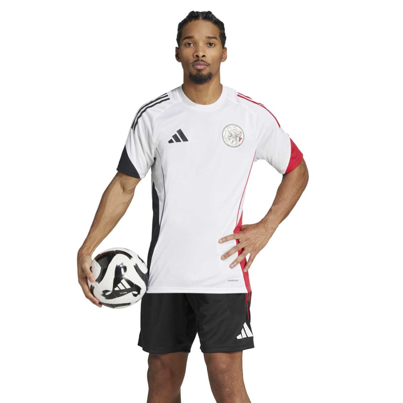 adidas Ajax Trainingsset 2025-2026 Wit Zwart Rood