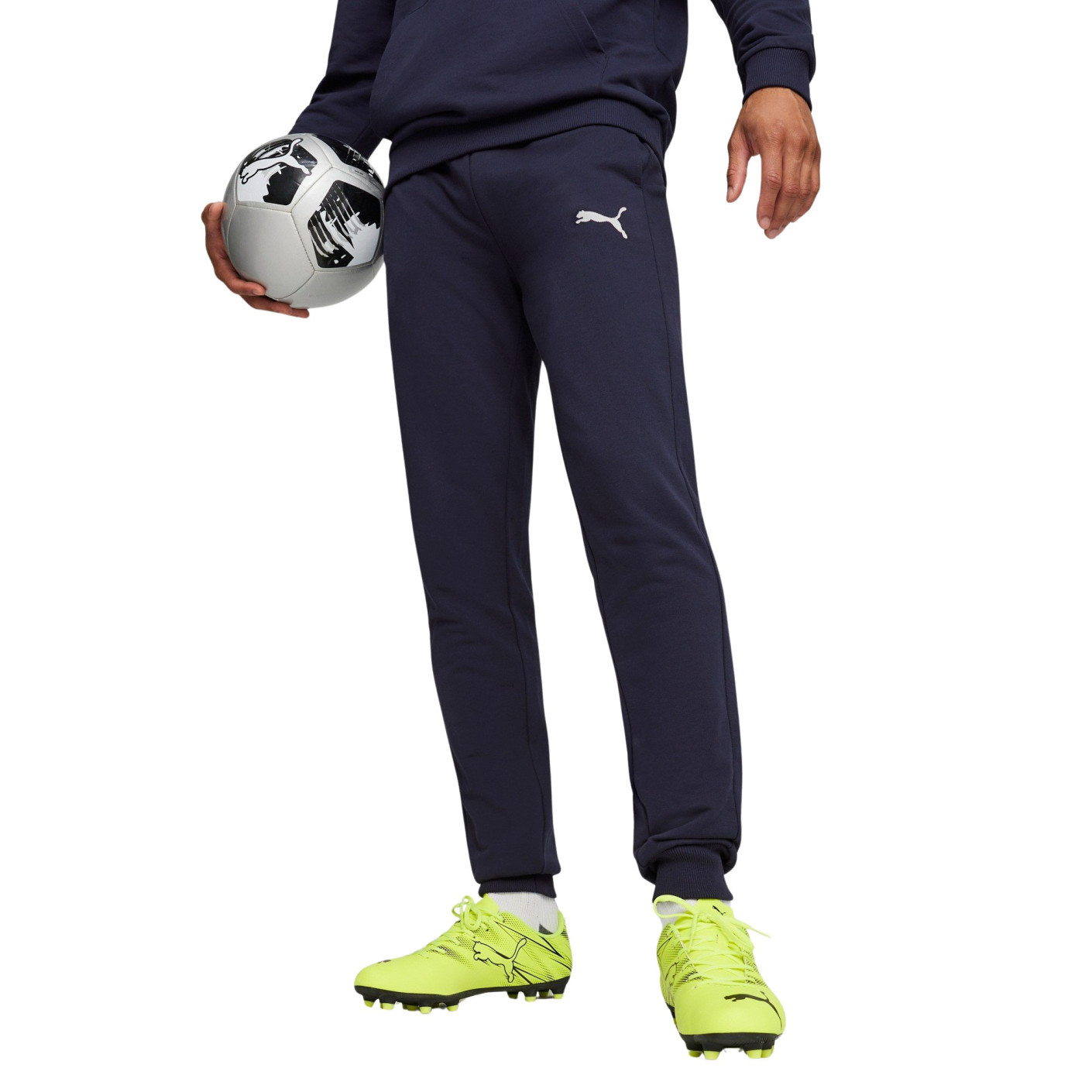 PUMA teamGOAL Casuals Trainingsbroek Donkerblauw Wit