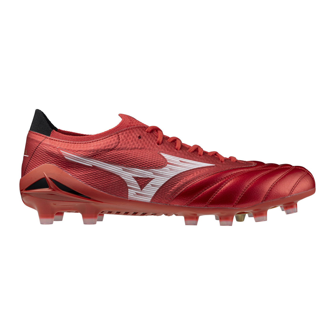 Mizuno Morelia Neo IV Beta Elite Grass Football Boots (FG) Red Silver Black