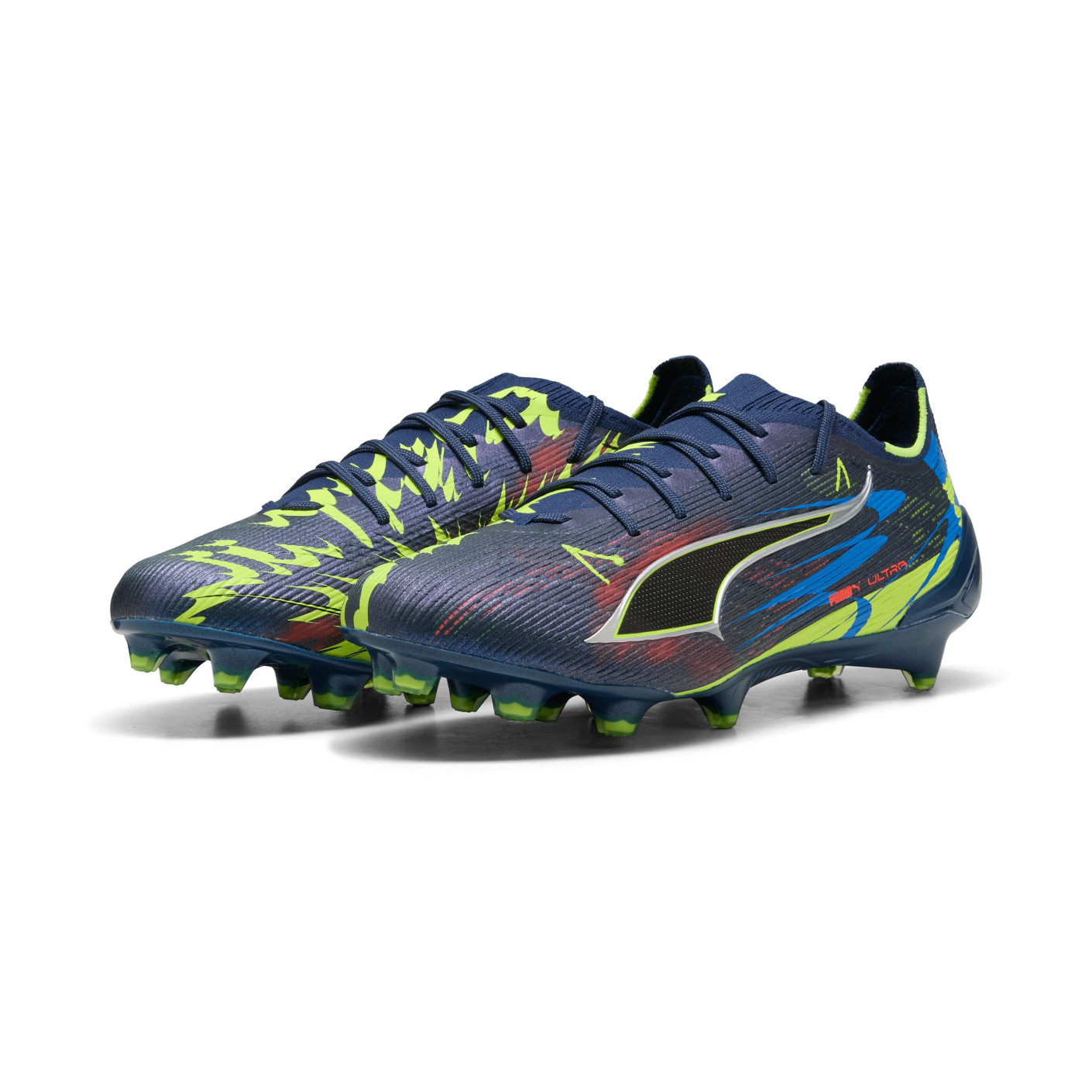 PUMA Ultra 6 Ultimate Dare To Gras Football Boots (FG) Dark Blue Yellow Black