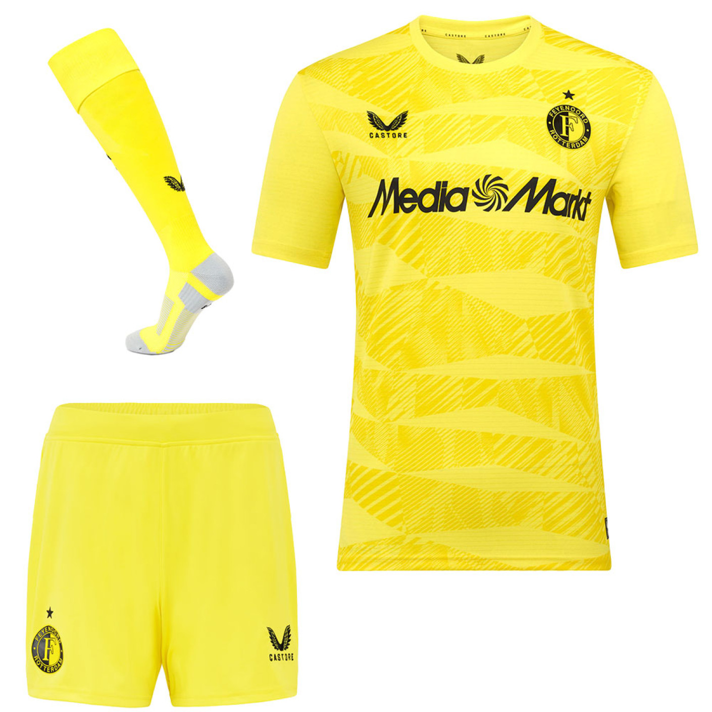 Castore Feyenoord Keeperstenue Thuis 2025-2026 Kids