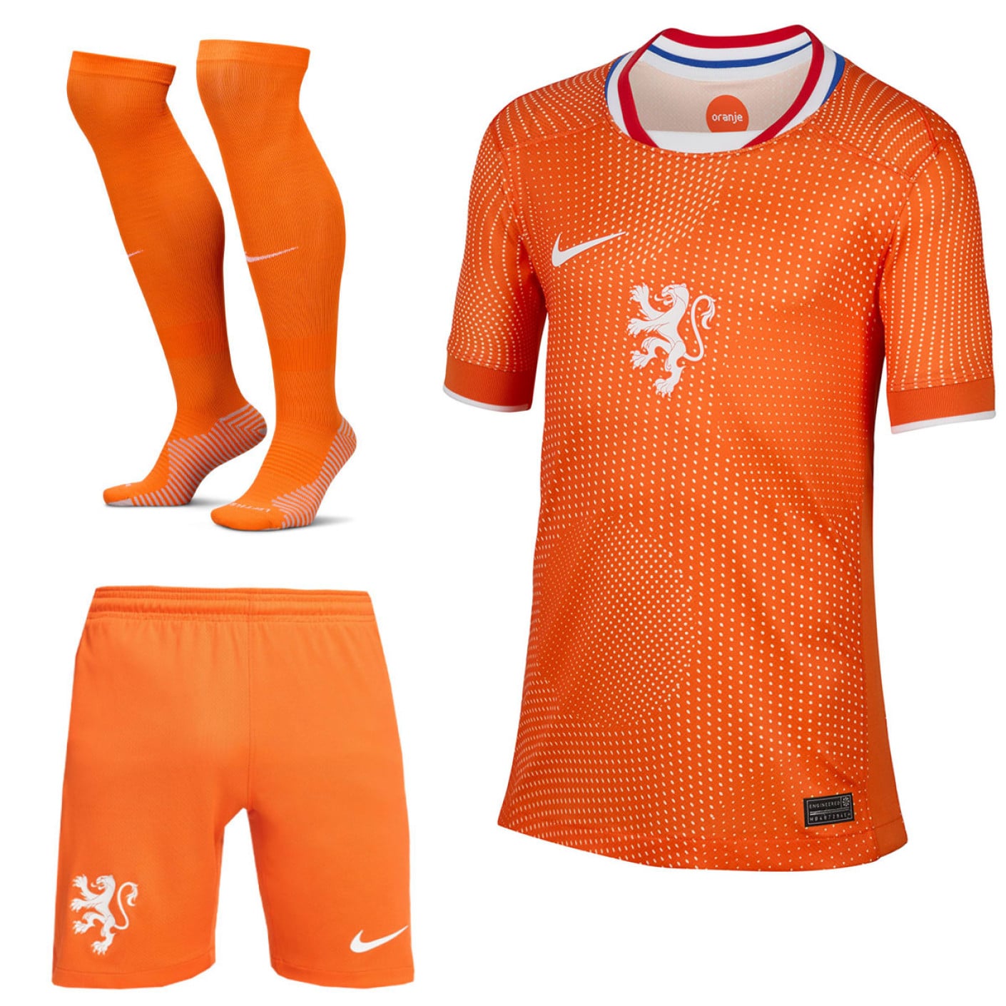 Nike Netherlands Orange Lioness Home Kit 2025-2027 Kids