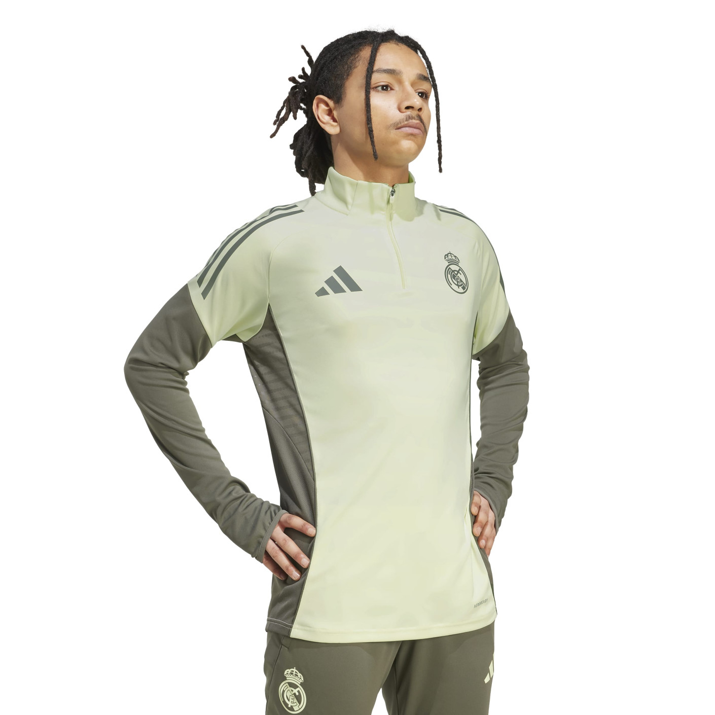 adidas Real Madrid Training sweater 1/4-Zip 2025-2026 Light Green