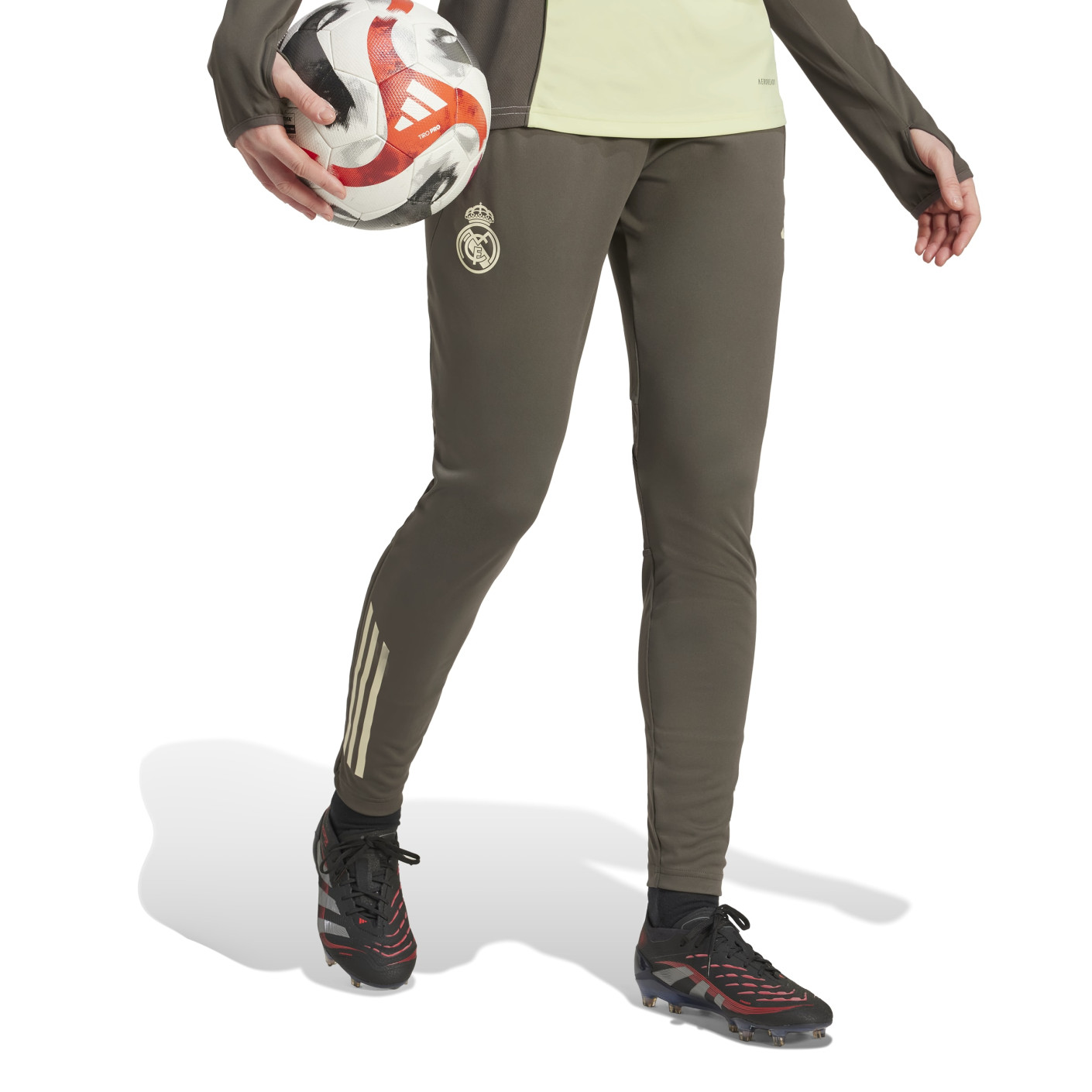 adidas Real Madrid Training pants 2025-2026 Women Grey Light Green