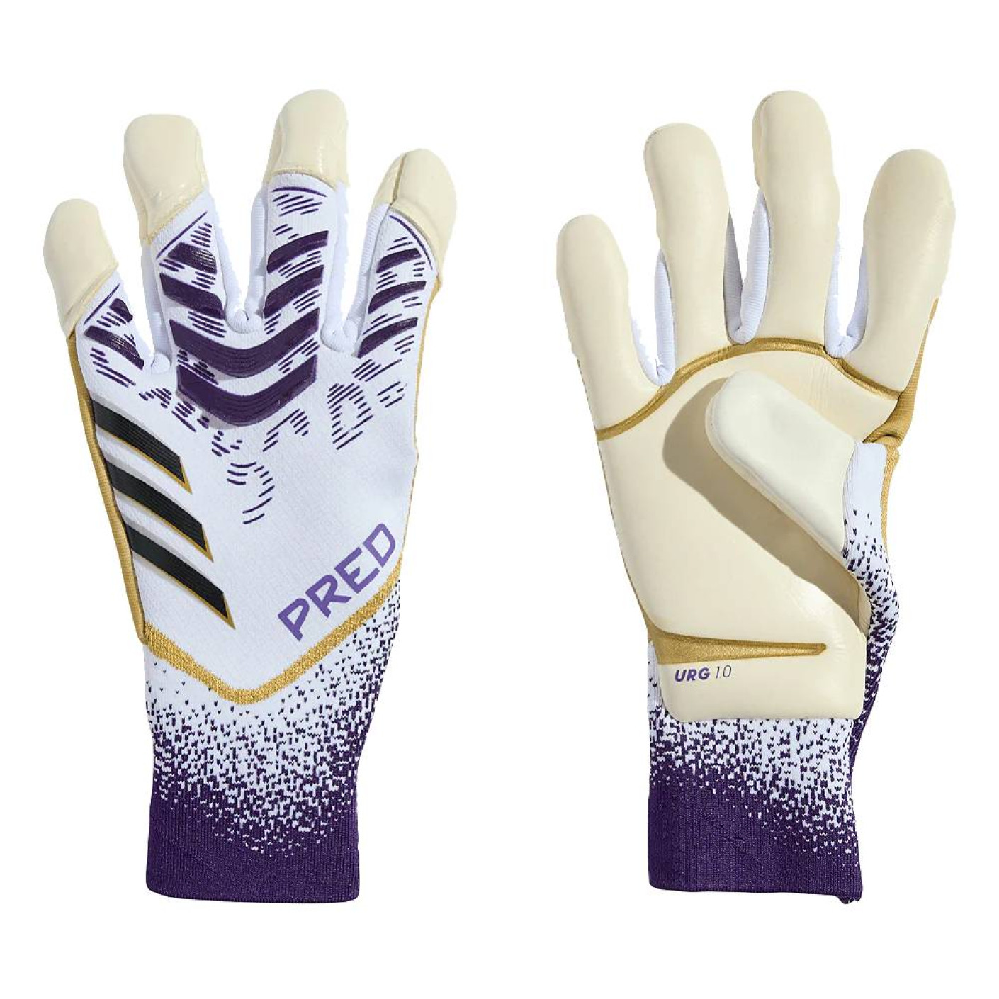 adidas Predator Pro Hyp Goalkeeper Gloves White Purple Black