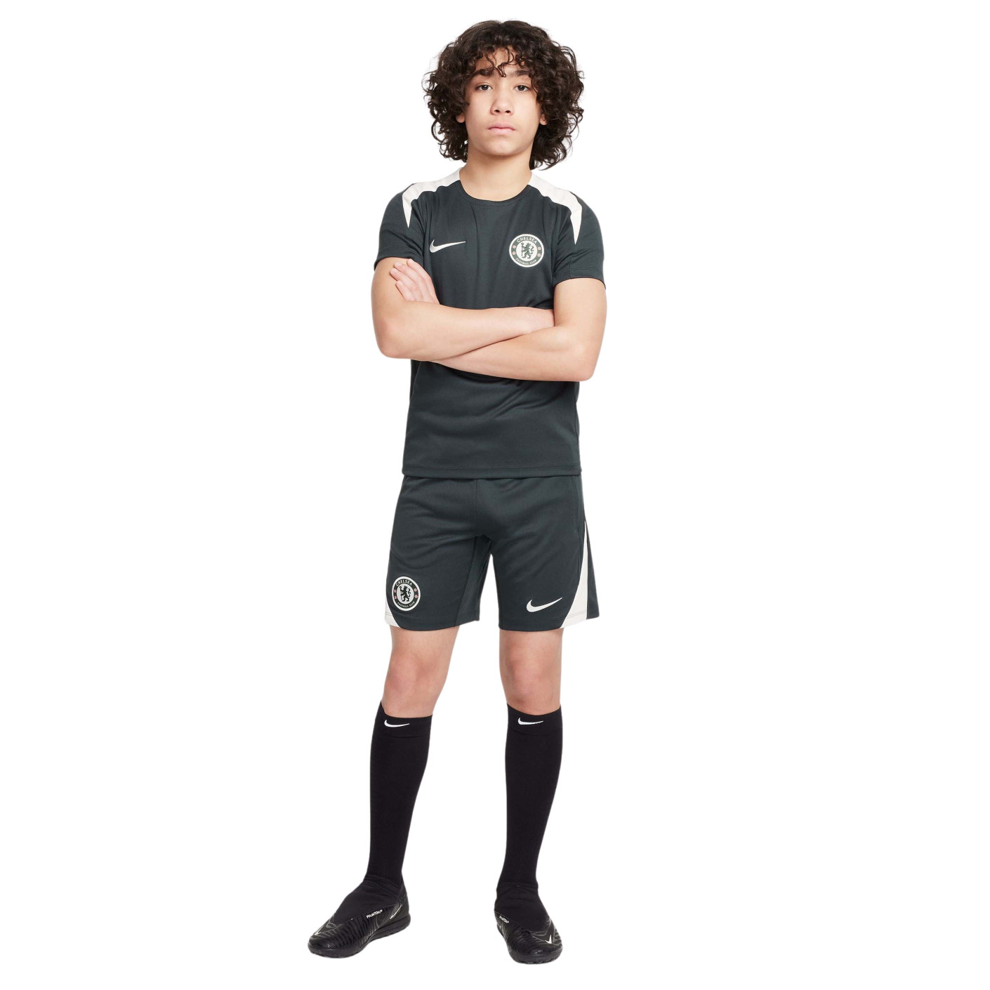 Nike Chelsea Strike Training Short 2025-2026 Kids Dark Green White