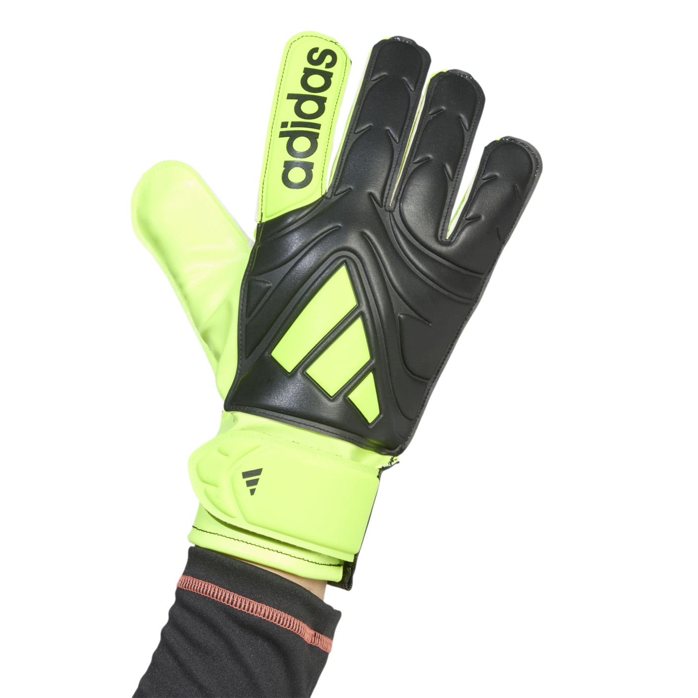 adidas Copa Club Goalkeeper Gloves Black Neon Yellow White