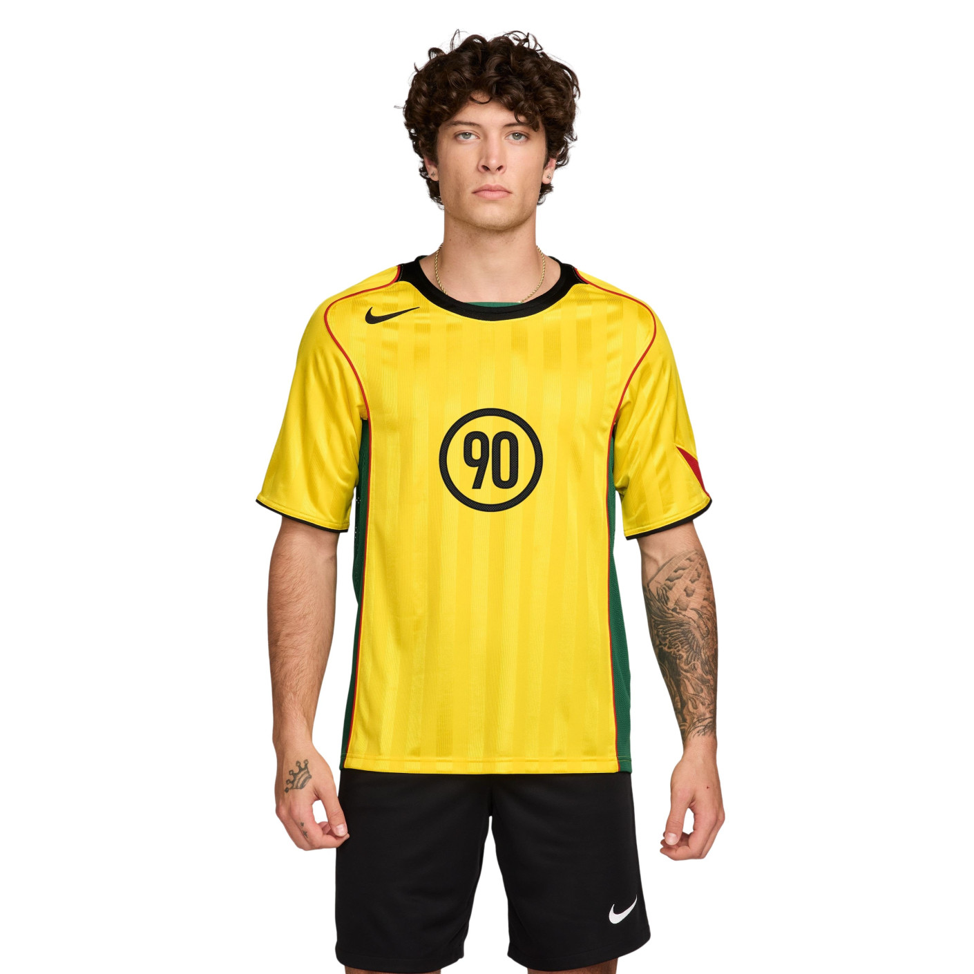 Nike Total 90 Training Shirt Yellow Black Red