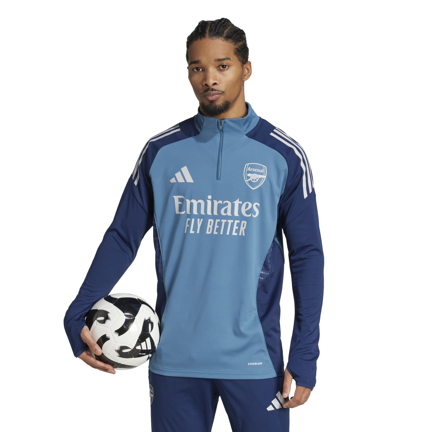 adidas Arsenal Tracksuit 1/4-Zip 2025-2026 Blue Dark Blue White