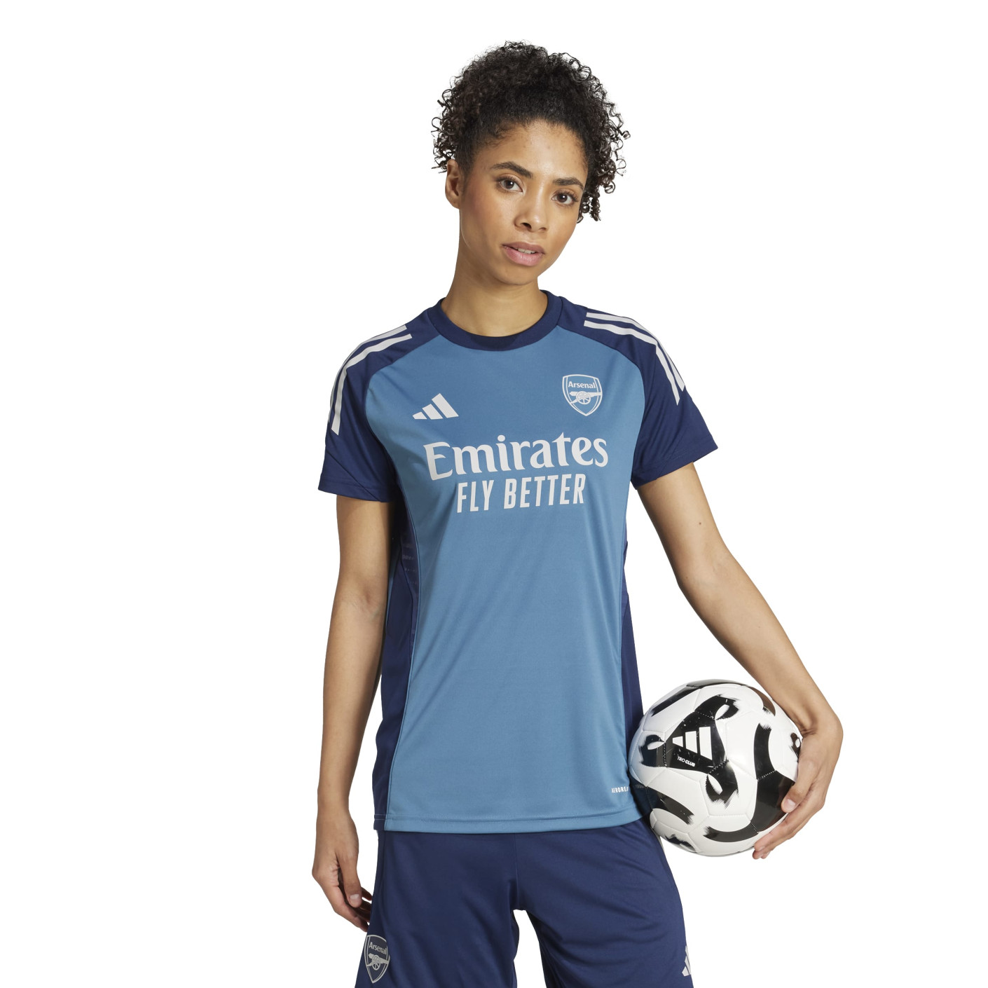 adidas Arsenal Trainingsshirt 2025-2026 Dames Blauw Donkerblauw Wit