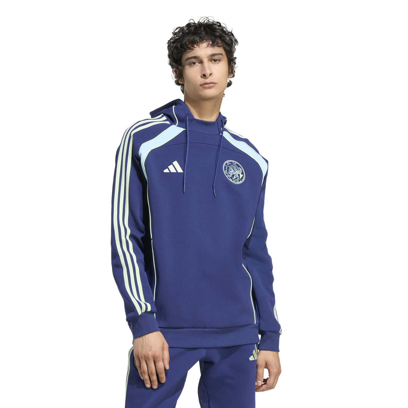adidas Ajax Urban Purist Hoodie 2025-2026 Dark Blue Light Blue Green