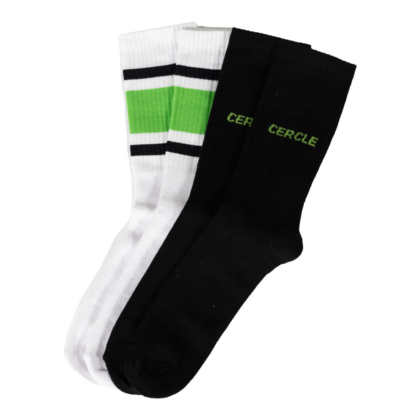 Cercle Brugge Casual Socks 2-Pack White Black Green