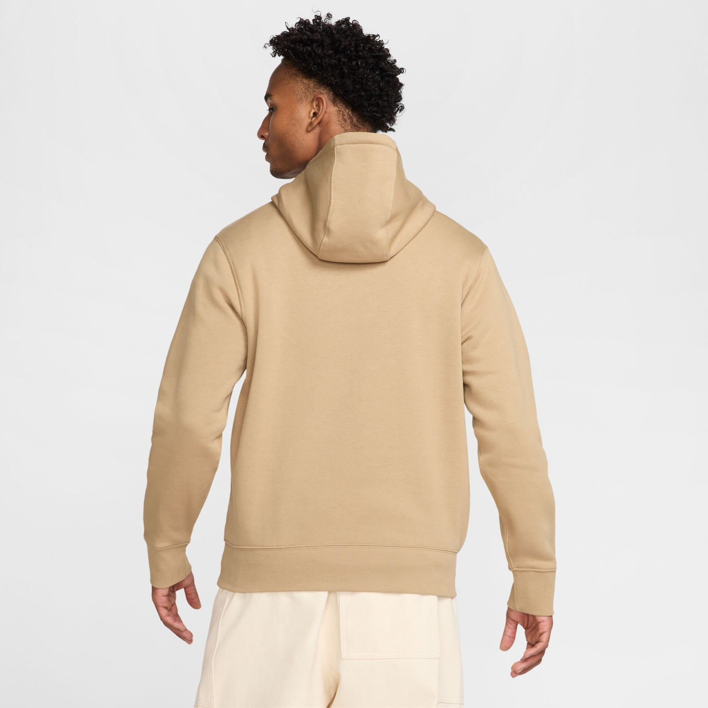 nike club hoodie beige