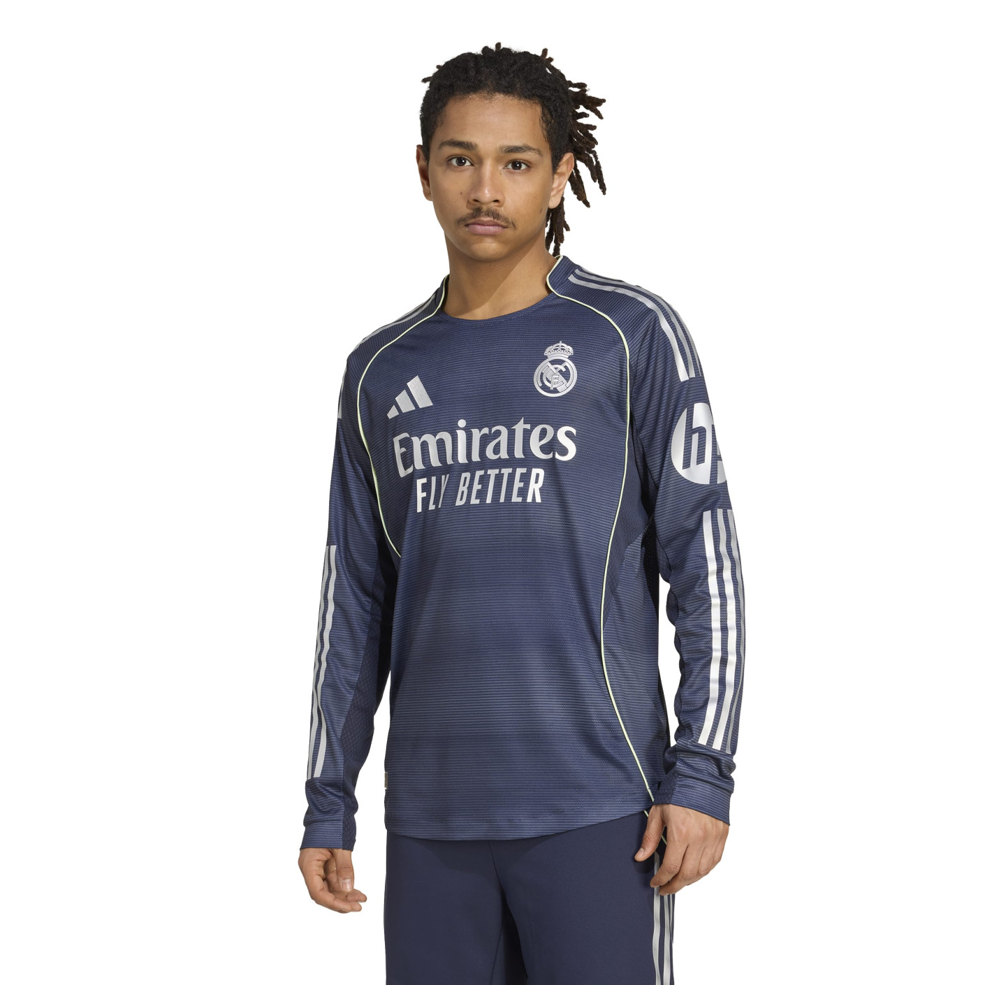 adidas Real Madrid Authentic Long Sleeve Away Shirt 2025-2026